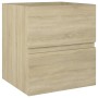 Armario de lavabo madera ingeniería roble Sonoma 41x38,5x45 cm de vidaXL, Muebles de baño - Ref: Foro24-804731, Precio: 56,19...