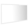 Espejo de baño acrílico blanco brillo 80x8,5x37 cm de vidaXL, Tocadores de baño - Ref: Foro24-804929, Precio: 52,70 €, Descue...