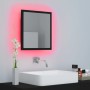 Glossy black acrylic bathroom mirror 40x8.5x37 cm by vidaXL, bathroom vanities - Ref: Foro24-804909, Price: 26,52 €, Discount: %