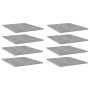 Shelf shelf 8 units concrete gray plywood 40x30x1.5cm by vidaXL, Shelves - Ref: Foro24-805195, Price: 39,01 €, Discount: %