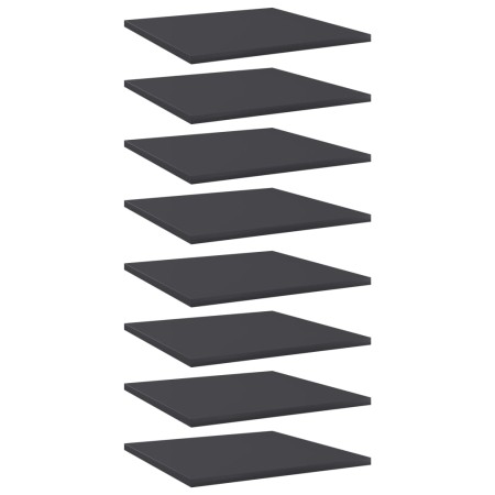 Shelf shelf 8 pcs gray plywood 40x40x1.5 cm by vidaXL, Shelves - Ref: Foro24-805175, Price: 40,32 €, Discount: %