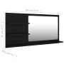 Bathroom mirror in black plywood 90x10.5x45 cm by vidaXL, bathroom vanities - Ref: Foro24-805016, Price: 40,04 €, Discount: %