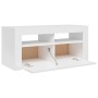 TV-Schrank mit strahlend weißen LED-Leuchten 90x35x40 cm von vidaXL, TV-Möbel - Ref: Foro24-804325, Preis: 85,73 €, Rabatt: %