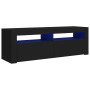 TV-Schrank mit LED-Leuchten schwarz 120x35x40 cm von vidaXL, TV-Möbel - Ref: Foro24-804311, Preis: 77,95 €, Rabatt: %