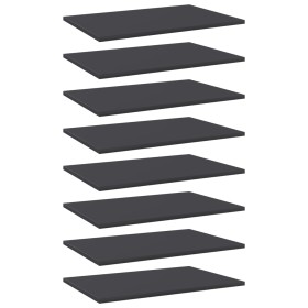 Shelves for shelving unit 8 pcs plywood gray 60x40x1.5 cm by vidaXL, Shelves - Ref: Foro24-805255, Price: 49,99 €, Discount: %