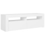 TV cabinet with white LED lights 120x35x40 cm by vidaXL, TV Furniture - Ref: Foro24-804310, Price: 79,28 €, Discount: %