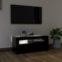 Mueble de TV con luces LED negro 90x35x40 cm de vidaXL, Muebles TV - Ref: Foro24-804320, Precio: 62,39 €, Descuento: %