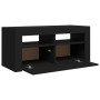 TV-Schrank mit LED-Leuchten schwarz 90x35x40 cm von vidaXL, TV-Möbel - Ref: Foro24-804320, Preis: 62,39 €, Rabatt: %