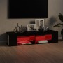 TV cabinet with LED lights glossy black 135x39x30 cm by vidaXL, TV Furniture - Ref: Foro24-804236, Price: 90,99 €, Discount: %