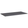 Shelf shelf 8 units glossy gray plywood 80x40x1.5 cm by vidaXL, Shelves - Ref: Foro24-805345, Price: 64,99 €, Discount: %