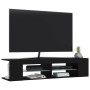 Mueble de TV con luces LED negro 135x39x30 cm de vidaXL, Muebles TV - Ref: Foro24-804230, Precio: 94,99 €, Descuento: %