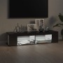 Mueble para TV con luces LED gris brillante 135x39x30 cm de vidaXL, Muebles TV - Ref: Foro24-804237, Precio: 82,46 €, Descuen...