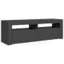 TV cabinet with LED lights gray 120x35x40 cm by vidaXL, TV Furniture - Ref: Foro24-804312, Price: 91,99 €, Discount: %