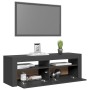 TV cabinet with LED lights gray 120x35x40 cm by vidaXL, TV Furniture - Ref: Foro24-804312, Price: 91,99 €, Discount: %