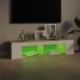 Mueble de TV con luces LED blanco y roble Sonoma 135x39x30 cm de vidaXL, Muebles TV - Ref: Foro24-804234, Precio: 76,06 €, De...