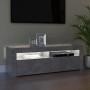 TV stand with LED lights in concrete gray, 120x35x40 cm by vidaXL, TV Furniture - Ref: Foro24-804314, Price: 78,06 €, Discoun...