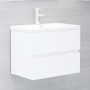 White plywood 2-piece bathroom furniture set by vidaXL, Bathroom furniture - Ref: Foro24-804872, Price: 58,44 €, Discount: %