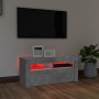 Mueble de TV con luces LED gris hormigón 90x35x40 cm de vidaXL, Muebles TV - Ref: Foro24-804323, Precio: 52,09 €, Descuento: %