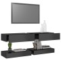 TV cabinets with LED lights 2 pcs glossy gray 60x35 cm by vidaXL, TV Furniture - Ref: Foro24-804282, Price: 88,63 €, Discount: %