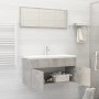 Bathroom furniture set, 2 pieces, gray plywood concrete by vidaXL, Bathroom furniture - Ref: Foro24-804804, Price: 69,01 €, D...