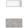 Bathroom furniture set, 2 pieces, gray plywood concrete by vidaXL, Bathroom furniture - Ref: Foro24-804804, Price: 69,01 €, D...