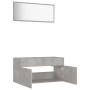 Set muebles de baño 2 piezas madera contrachapada gris hormigón de vidaXL, Muebles de baño - Ref: Foro24-804804, Precio: 69,5...