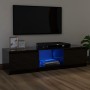 Mueble de TV con luces LED negro brillante 120x30x35,5 cm de vidaXL, Muebles TV - Ref: Foro24-804290, Precio: 115,03 €, Descu...