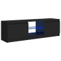 TV cabinet with LED lights glossy black 120x30x35.5 cm by vidaXL, TV Furniture - Ref: Foro24-804290, Price: 115,99 €, Discoun...