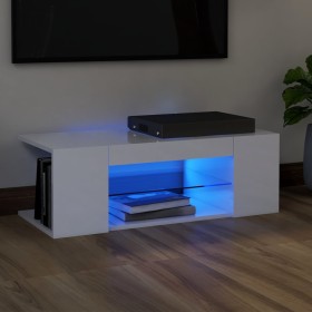 TV cabinet with bright white LED lights 90x39x30 cm by vidaXL, TV Furniture - Ref: Foro24-804244, Price: 59,85 €, Discount: %