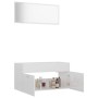 Set muebles de baño 2 piezas madera contrachapada blanco brillo de vidaXL, Muebles de baño - Ref: Foro24-804806, Precio: 79,0...