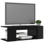 TV-Schrank mit LED-Leuchten glänzend schwarz 90x39x30 cm von vidaXL, TV-Möbel - Ref: Foro24-804245, Preis: 74,63 €, Rabatt: %