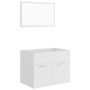 Set of 2-piece white plywood bathroom furniture by vidaXL, Bathroom furniture - Ref: Foro24-804782, Price: 59,07 €, Discount: %