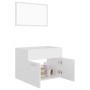 Set of 2-piece white plywood bathroom furniture by vidaXL, Bathroom furniture - Ref: Foro24-804782, Price: 59,07 €, Discount: %