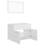 Set of 2-piece white plywood bathroom furniture by vidaXL, Bathroom furniture - Ref: Foro24-804782, Price: 59,07 €, Discount: %