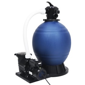 Sand filter 7-way valve and 1000 W pump blue and black by vidaXL, Pool and spa filters - Ref: Foro24-313991, Price: 453,99 €,...