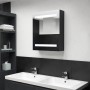 Armario de baño con espejo negro 50x14x60 cm de vidaXL, Tocadores de baño - Ref: Foro24-326480, Precio: 119,37 €, Descuento: %