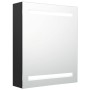 Armario de baño con espejo negro 50x14x60 cm de vidaXL, Tocadores de baño - Ref: Foro24-326480, Precio: 119,37 €, Descuento: %