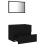 2-piece black plywood bathroom furniture set by vidaXL, Bathroom furniture - Ref: Foro24-804873, Price: 61,46 €, Discount: %