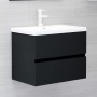 2-piece black plywood bathroom furniture set by vidaXL, Bathroom furniture - Ref: Foro24-804873, Price: 61,46 €, Discount: %