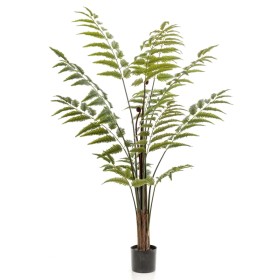 Emerald Fern green artificial leather leaf in pot 150 cm by Emerald, artificial flora - Ref: Foro24-435911, Price: 147,99 €, ...