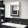 Bathroom cabinet with mirror and LED white and oak 50x13x70 cm by vidaXL, bathroom vanities - Ref: Foro24-326493, Price: 133,...