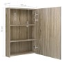 Badezimmerschrank mit Spiegel und LED Farbe Eiche 50x13x70 cm von vidaXL, Badezimmerwaschtische - Ref: Foro24-326492, Preis: ...