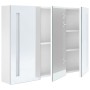 Mueble de baño con espejo LED blanco brillante 89x14x62 cm de vidaXL, Tocadores de baño - Ref: Foro24-326531, Precio: 145,08 ...