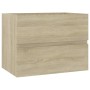 Bathroom furniture set 2 pieces sonoma oak plywood by vidaXL, Bathroom furniture - Ref: Foro24-804875, Price: 59,19 €, Discou...