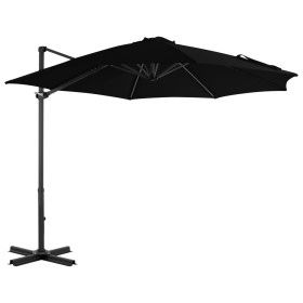 Cantilever parasol with black aluminum pole 300 cm by vidaXL, Umbrellas - Ref: Foro24-46988, Price: 92,99 €, Discount: %