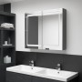 Bathroom cabinet with mirror and LED gray 80x12x68 cm by vidaXL, bathroom vanities - Ref: Foro24-326513, Price: 162,71 €, Dis...