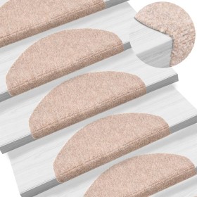 Self-adhesive stair mat 10 pcs 65x21x4 cm brown by vidaXL, Stair mats - Ref: Foro24-149699, Price: 27,52 €, Discount: %