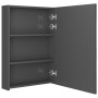 Badezimmerschrank mit LED-Spiegel glänzend grau 50x13x70 cm von vidaXL, Badezimmerwaschtische - Ref: Foro24-326491, Preis: 12...