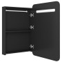 Armario de baño con espejo negro 60x11x80 cm de vidaXL, Tocadores de baño - Ref: Foro24-326503, Precio: 142,99 €, Descuento: %