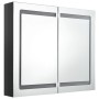 Glossy black LED mirror bathroom cabinet 80x12x68 cm by vidaXL, bathroom vanities - Ref: Foro24-326512, Price: 165,98 €, Disc...